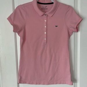 Vineyard Vines pink polo shirt S stretch cotton